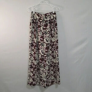 EXPRESS Stylist Wide Leg Super High Rise Floral Print Pants XS See Measurements